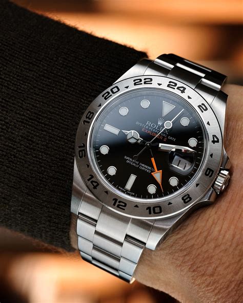 rolex explorer 2 40mm black|explorer 2 rolex price.